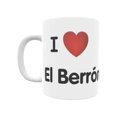 Taza - I ❤ El Berrón Regalo original y funcional. Taza personalizada de tu localidad.