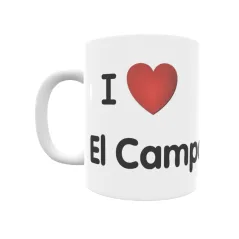 Taza - I ❤ El Campo Regalo original y funcional. Taza personalizada de tu localidad.