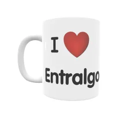 Taza - I ❤ Entralgo Regalo original y funcional. Taza personalizada de tu localidad.