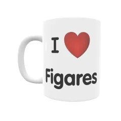 Taza - I ❤ Figares Regalo original y funcional. Taza personalizada de tu localidad.