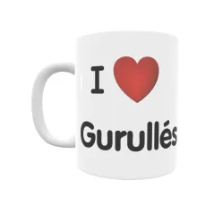 Taza - I ❤ Gurullés Regalo original y funcional. Taza personalizada de tu localidad.