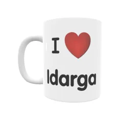 Taza - I ❤ Idarga Regalo original y funcional. Taza personalizada de tu localidad.