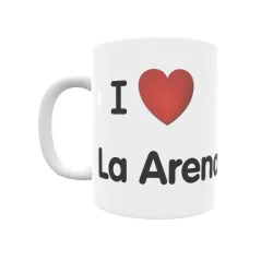 Taza - I ❤ La Arena Regalo original y funcional. Taza personalizada de tu localidad.