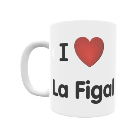 Taza - I ❤ La Figal Regalo original y funcional. Taza personalizada de tu localidad.