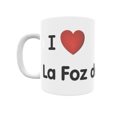 Taza - I ❤ La Foz de Morcín Regalo original y funcional. Taza personalizada de tu localidad.