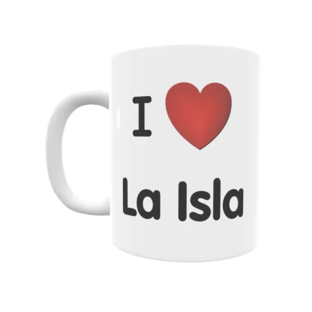 Taza - I ❤ La Isla Regalo original y funcional. Taza personalizada de tu localidad.