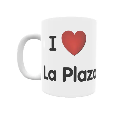 Taza - I ❤ La Plaza Regalo original y funcional. Taza personalizada de tu localidad.