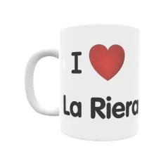 Taza - I ❤ La Riera Regalo original y funcional. Taza personalizada de tu localidad.