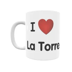 Taza - I ❤ La Torre Regalo original y funcional. Taza personalizada de tu localidad.