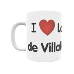 Taza - I ❤ La Vega de Villallana Regalo original y funcional. Taza personalizada de tu localidad.