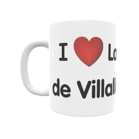 Taza - I ❤ La Vega de Villallana Regalo original y funcional. Taza personalizada de tu localidad.