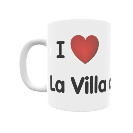 Taza - I ❤ La Villa de Su Regalo original y funcional. Taza personalizada de tu localidad.