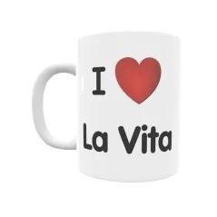 Taza - I ❤ La Vita Regalo original y funcional. Taza personalizada de tu localidad.