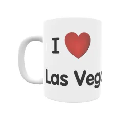 Taza - I ❤ Las Vegas Regalo original y funcional. Taza personalizada de tu localidad.