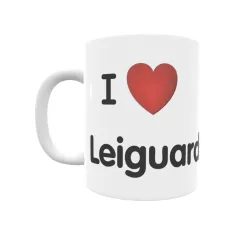 Taza - I ❤ Leiguarda Regalo original y funcional. Taza personalizada de tu localidad.