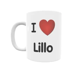 Taza - I ❤ Lillo Regalo original y funcional. Taza personalizada de tu localidad.