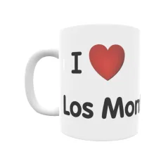 Taza - I ❤ Los Montes Regalo original y funcional. Taza personalizada de tu localidad.