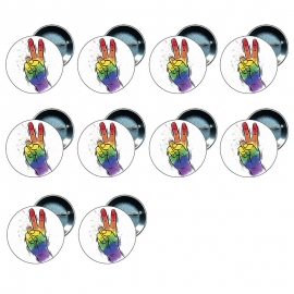 10 Chapas 58 mm - Gay Pride - Orgullo gay