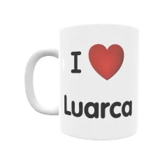 Taza - I ❤ Luarca Regalo original y funcional. Taza personalizada de tu localidad.