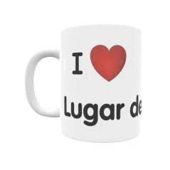 Taza - I ❤ Lugar de Abajo Regalo original y funcional. Taza personalizada de tu localidad.