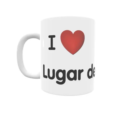 Taza - I ❤ Lugar de Abajo Regalo original y funcional. Taza personalizada de tu localidad.