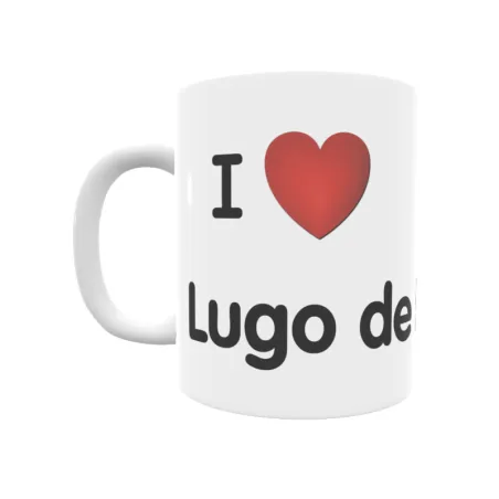 Taza - I ❤ Lugo de Llanera Regalo original y funcional. Taza personalizada de tu localidad.