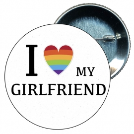 Chapa 58 mm - I love my girlfriend - Gay