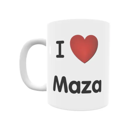 Taza - I ❤ Maza Regalo original y funcional. Taza personalizada de tu localidad.