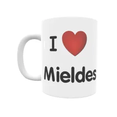 Taza - I ❤ Mieldes Regalo original y funcional. Taza personalizada de tu localidad.