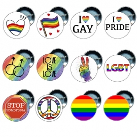 12 Chapas 58 mm - Orgullo Gay