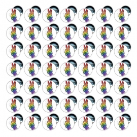 50 Chapas 25 mm - Happy Pride Gay