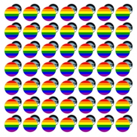 50 Chapas 25 mm - Bandera Gay