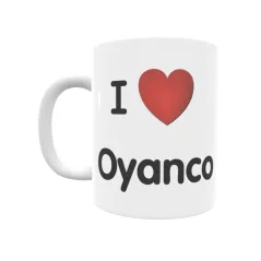 Taza - I ❤ Oyanco Regalo original y funcional. Taza personalizada de tu localidad.