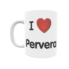 Taza - I ❤ Pervera Regalo original y funcional. Taza personalizada de tu localidad.