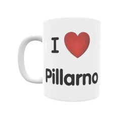 Taza - I ❤ Pillarno Regalo original y funcional. Taza personalizada de tu localidad.