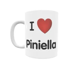 Taza - I ❤ Piniella Regalo original y funcional. Taza personalizada de tu localidad.