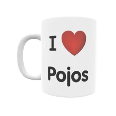 Taza - I ❤ Pojos Regalo original y funcional. Taza personalizada de tu localidad.