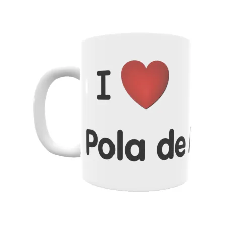 Taza - I ❤ Pola de Allande Regalo original y funcional. Taza personalizada de tu localidad.