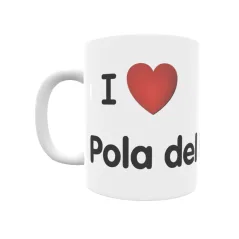 Taza - I ❤ Pola del Pino Regalo original y funcional. Taza personalizada de tu localidad.