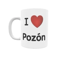 Taza - I ❤ Pozón Regalo original y funcional. Taza personalizada de tu localidad.