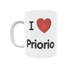 Taza - I ❤ Priorio Regalo original y funcional. Taza personalizada de tu localidad.