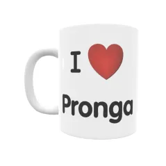 Taza - I ❤ Pronga Regalo original y funcional. Taza personalizada de tu localidad.