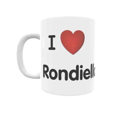 Taza - I ❤ Rondiella Regalo original y funcional. Taza personalizada de tu localidad.