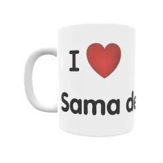 Taza - I ❤ Sama de Grado Regalo original y funcional. Taza personalizada de tu localidad.