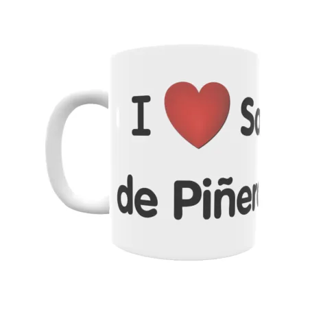 Taza - I ❤ San Juan de Piñera Regalo original y funcional. Taza personalizada de tu localidad.