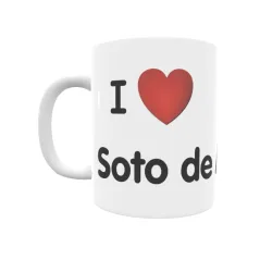 Taza - I ❤ Soto de Agues Regalo original y funcional. Taza personalizada de tu localidad.