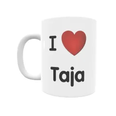 Taza - I ❤ Taja Regalo original y funcional. Taza personalizada de tu localidad.