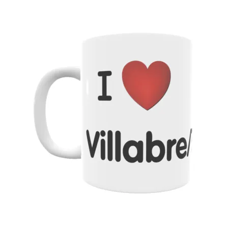 Taza - I ❤ Villabre/Tameza Regalo original y funcional. Taza personalizada de tu localidad.