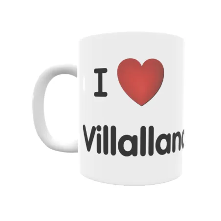 Taza - I ❤ Villallana Regalo original y funcional. Taza personalizada de tu localidad.