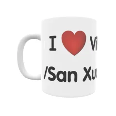 Taza - I ❤ Villapañada/San Xuan Regalo original y funcional. Taza personalizada de tu localidad.